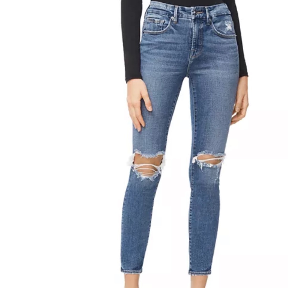 Good American Distressed Jeans